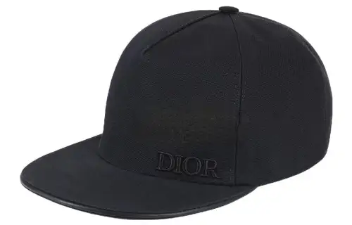 DIOR Cotton Baseball Caps Men's Black