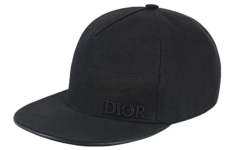 DIOR Cotton Baseball Caps Men's Black