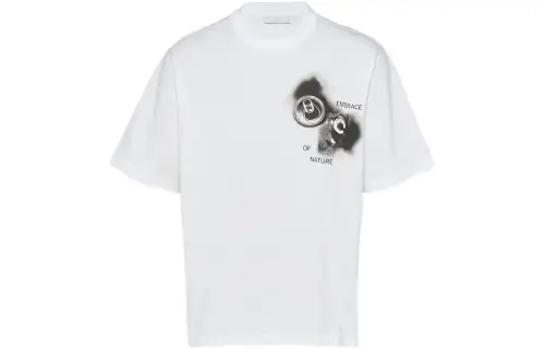 PRADA T Shirts Men's White Crew Neck Moderate