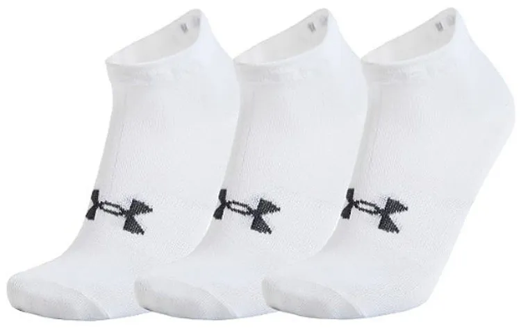 Under Armour Essential Ankle Socks Unisex 3 Pack White