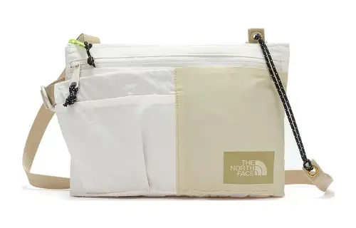 THE NORTH FACE 4L Shoulder Bag Outdoor Bag Fabric White Khaki Women's