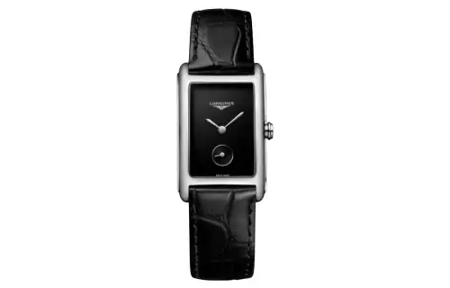 LONGINES DolceVita Collection Quartz Movement Women's Watch 23.3*37mm Black Dial Stainless Steel Case