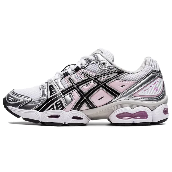 Asics Gel Nimbus 9 White Black Light Pink Women's