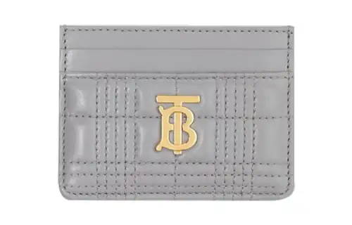 Burberry Quilted Lola Card Holder Grey