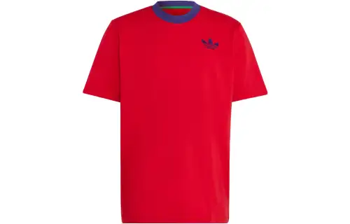 adidas originals Men Adicolor Heritage Now Large Trefoil Tee Red
