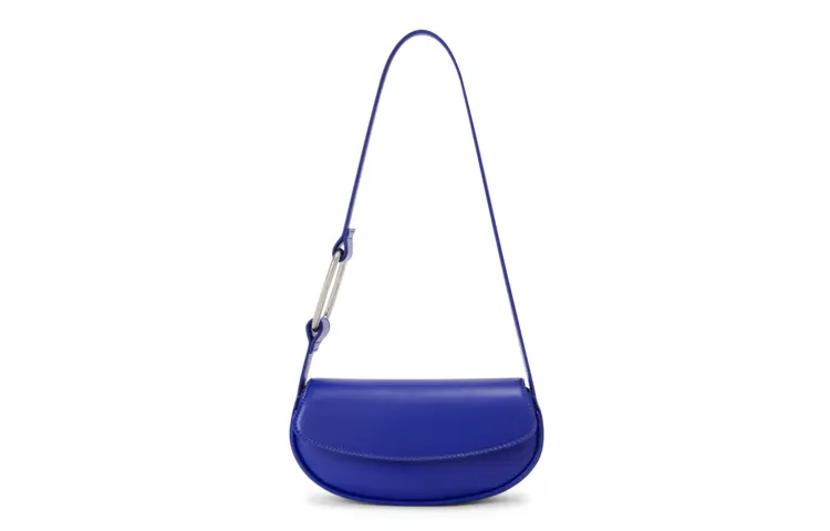 CHARLES&KEITH Pu Shoulder Bag Women's Blue/Green/Black/Milk White