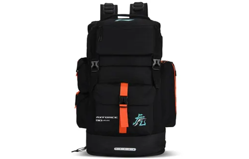 Li Ning Fabric Badminton Backpack Regular Unisex Black Red