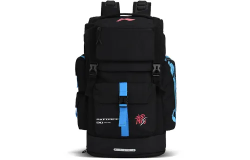 Li Ning Fabric Badminton Backpack Regular Unisex Black Blue
