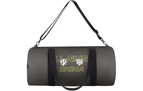 Li Ning Polyurethane Table Tennis Bag, Sports Bag, Bucket Bag, Handbag Regular Unisex Black