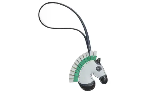 HERMES GEEGEE Charms Unisex White/Green