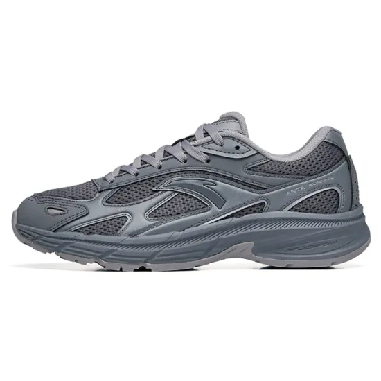 ANTA AT953 Casual Shoes Women's Low-Top Steel Gray/Sandstorm Gray
