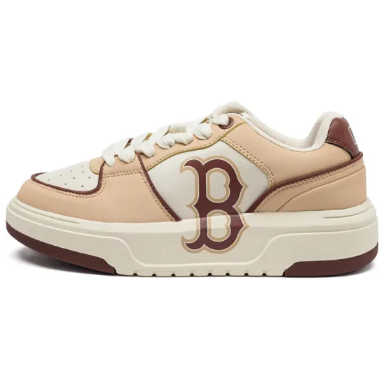 MLB Chunky Liner Skateboard Shoes Unisex Low-Top Beige Yellow/White