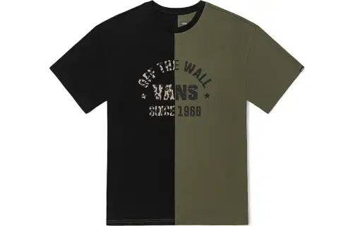 Vans T Shirts Unisex Multicolor Crew Neck Moderate Straight Fit