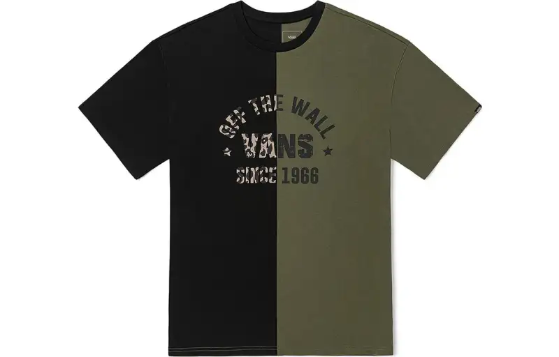 Vans T Shirts Unisex Multicolor Crew Neck Moderate Straight Fit