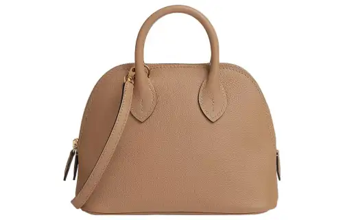 HERMES Bolide Gold tone Lock Evercolor Calfskin Bowling Bag, Shoulder Bag, Crossbody Bag, Handbag Mini Women's