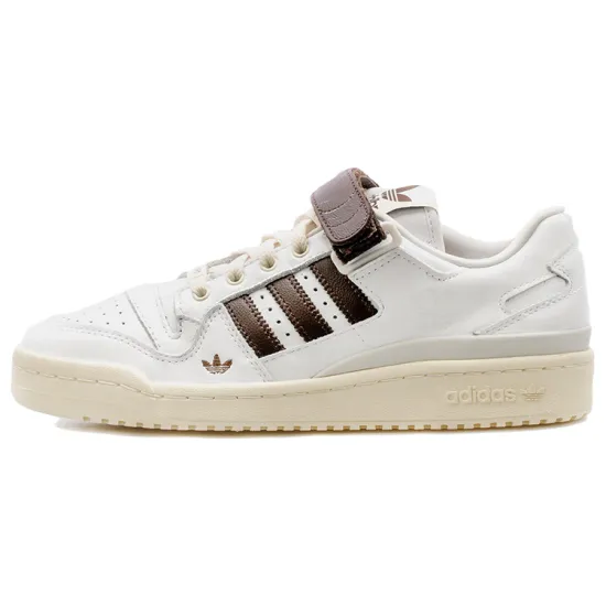 Adidas Originals FORUM Skateboard Shoes Unisex Low-Top White Brown