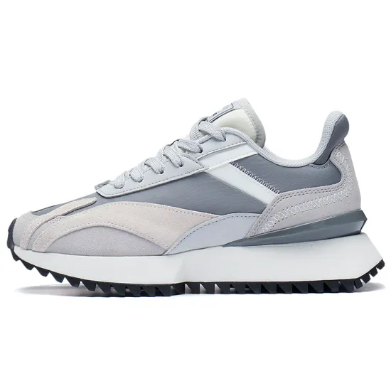 LINING Casual Shoes Men Low-Top Stone Gray/Microcrystalline Gray/Ecru