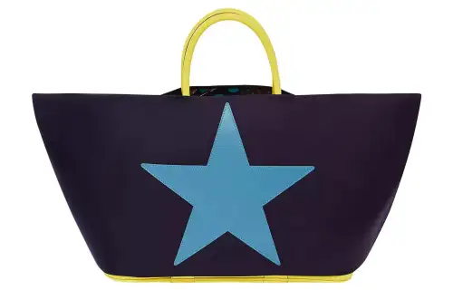 HERMES Silk With Leather Handbag Women's Multicolor