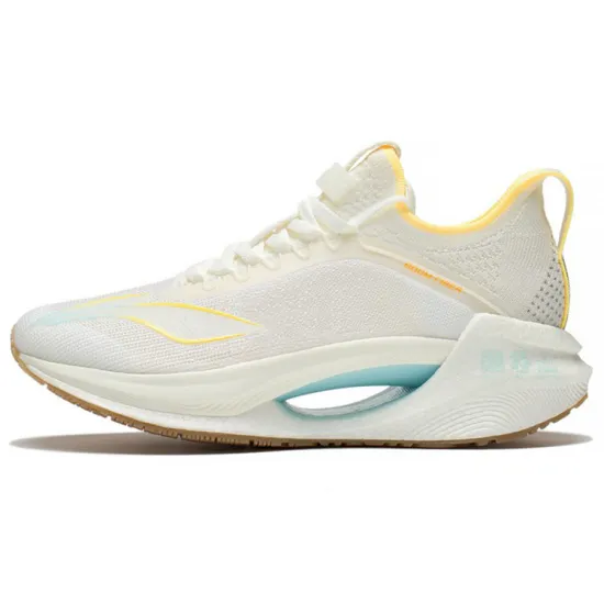 LINING Jueying Essential Running Shoes Women's Low-Top White Yellow