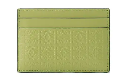 LOEWE Monogram Cow Leather Card Holder Card Holder Women's Avocado