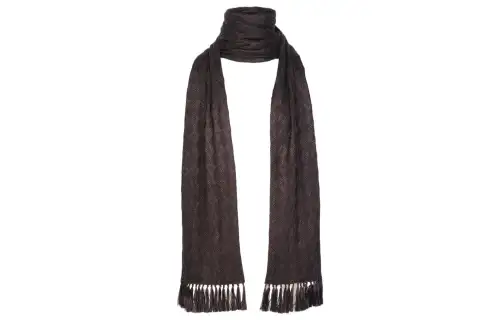 Maison Margiela logo-embroidered silk scarf