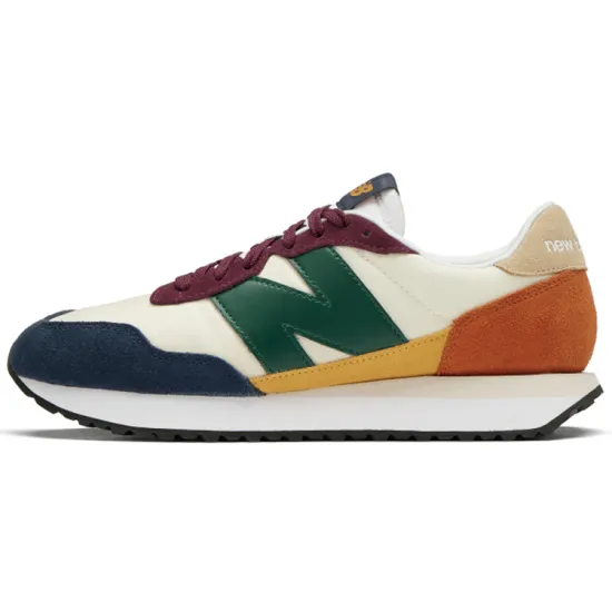 New Balance NB 237 Running Shoes Unisex Low-top White/Green/Blue-Green
