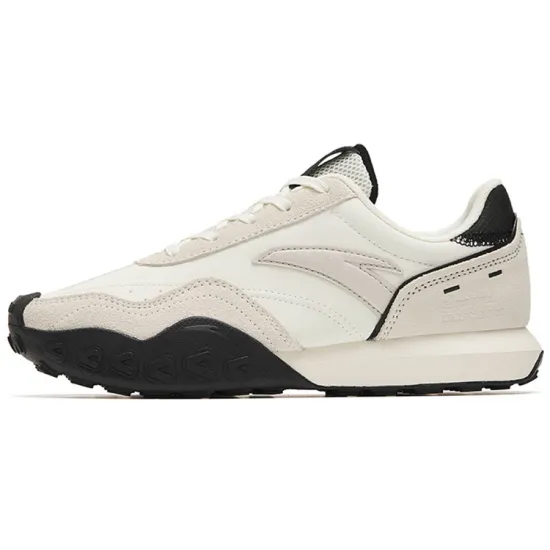 ANTA Casual Shoes Women's Low-Top Ivory White/Light Gray/Black