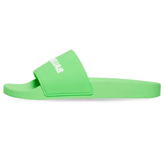 Balenciaga Pool Slide Green White