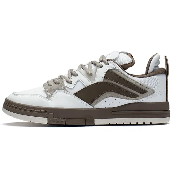 LiNing Wei Wu PRO Pro Cushioning Lightweight Wear Resistant Slip Resistant Low Top Skateboard Shoes Women's Khaki