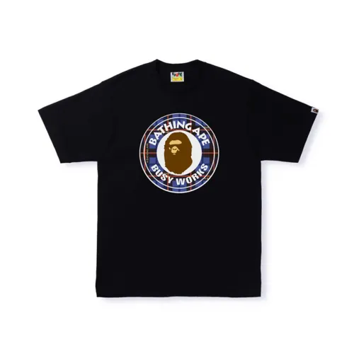 Bape Logo Check Busy Works Tee