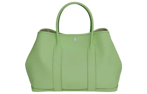 HERMES Garden Party Epsom Calfskin Handbag 36 Women's 3I Vert Criquet Avocado Green