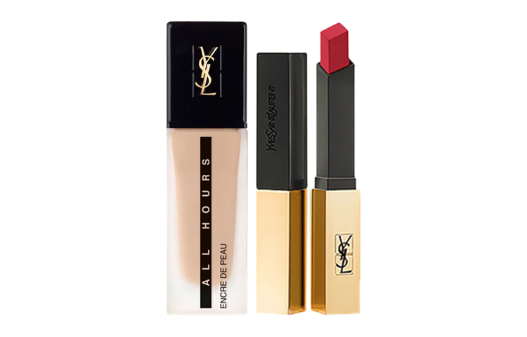 YSL, makeup primer, set, foundation, lipstick, long-term effect, 25 ml