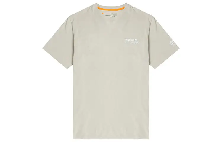 Timberland T Shirts Men's Taupe Crew Neck Moderate Straight Fit