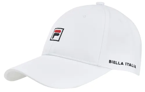 FILA Synthetic Fiber Baseball Caps Unisex Standard White