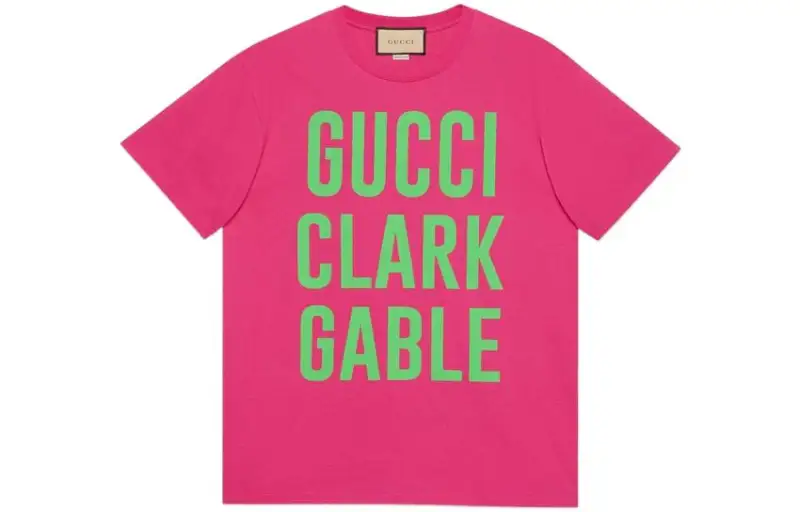 GUCCI SS22 T Shirt Men's Bright Pink