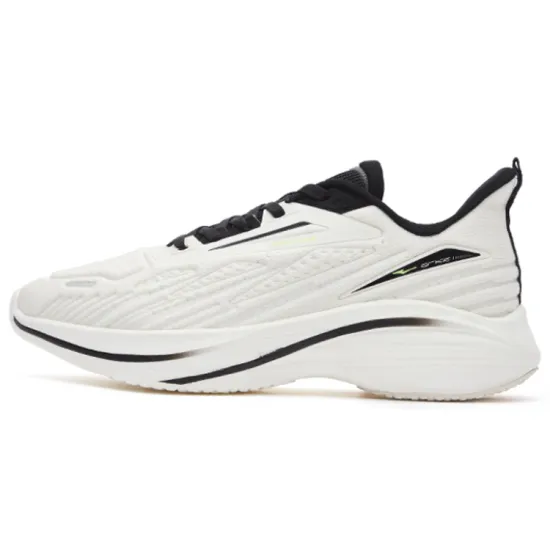 Erke Running Shoes Men Low-Top Ivory/Jet Black