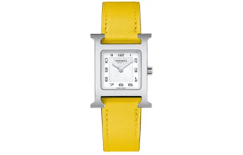 HERMES Heure H Wrist Watches Quartz Movement White Dial Women's W055233WW00