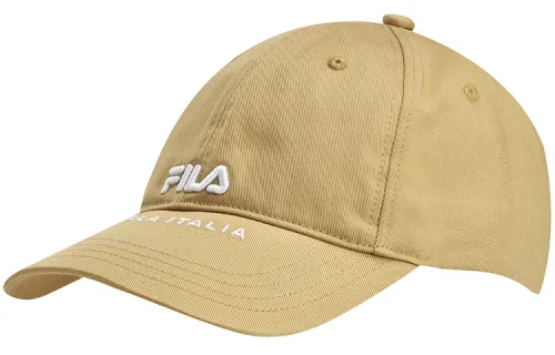FILA Synthetic Fiber Baseball Caps Unisex Stone Rock Brown