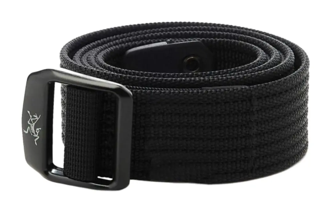 Arc'teryx Fabric Belts Unisex Black Width 3.2cm