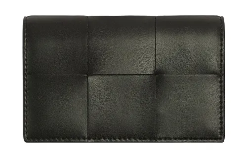 Bottega Veneta Calfskin Card Holder Men's Black