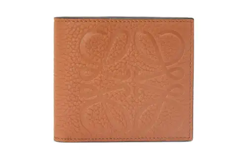 LOEWE Grained Calfskin Wallet Men's Brown