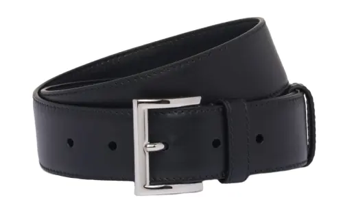 Prada triangle-logo leather belt