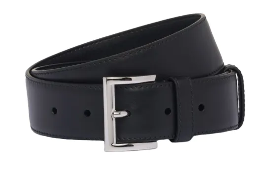 Prada triangle-logo leather belt