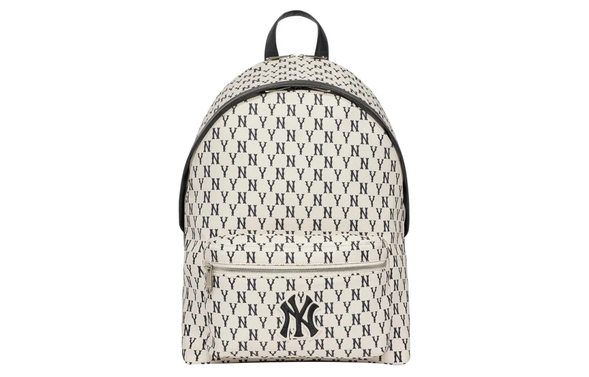 MLB New York Yankees Polyester Combo Bag Backpack Regular Unisex Black White