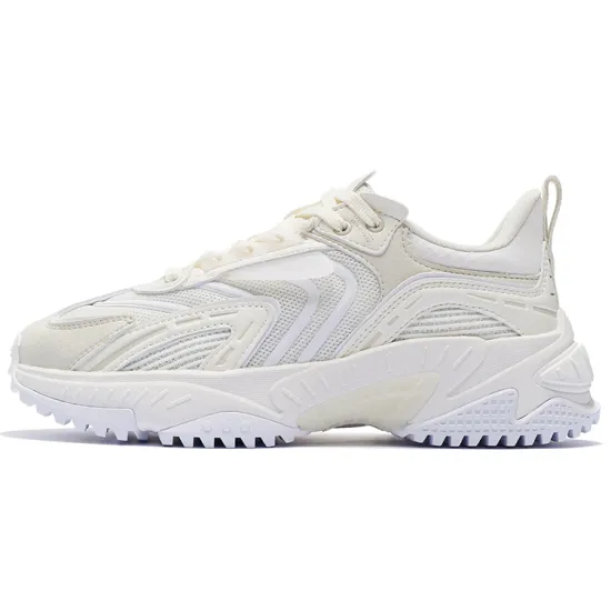 LiNing Xingji Cushioning Anti Slip And Wear Resistant Rebound Low Top Sports Casual Shoes Women's Ivory