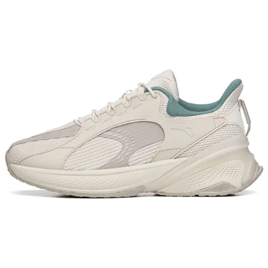 ANTA C37 Series Running Shoes Women's Low-Top Mud Sand Gray/Iron Man Gray/Hiking Green