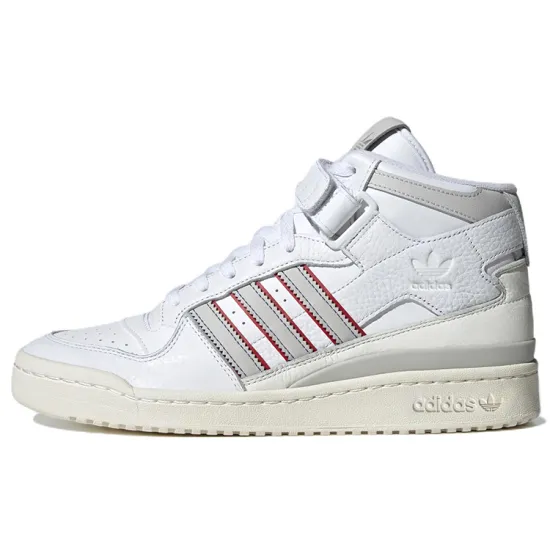 adidas originals Forum Mid White Grey Red
