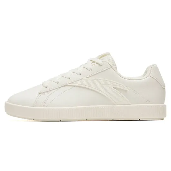 ANTA Skateboard Shoes Women's Low-Top Ivory White/Muddy Sand Gray