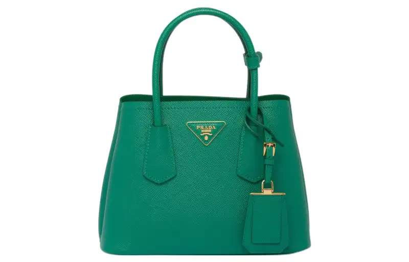 PRADA Saffiano Leather Shoulder Bag, Crossbody Bag, Handbag Mini Women's Green