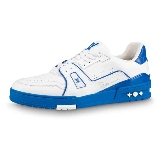 LOUIS VUITTON Lv Trainers 'White With Blue'